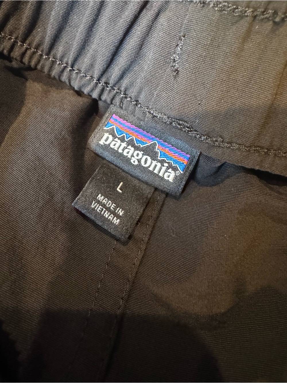 Patagonia Black Elastic Waist Shorts - Picture 2 of 3